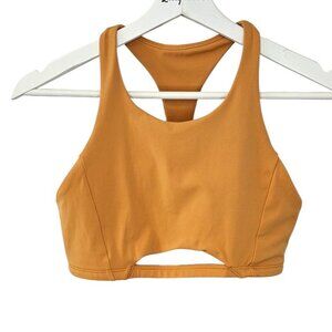 Alphalete Pulse Surge Bra, Cutout, Sports Bra, Orange, Pullover, Athletic, Sz S